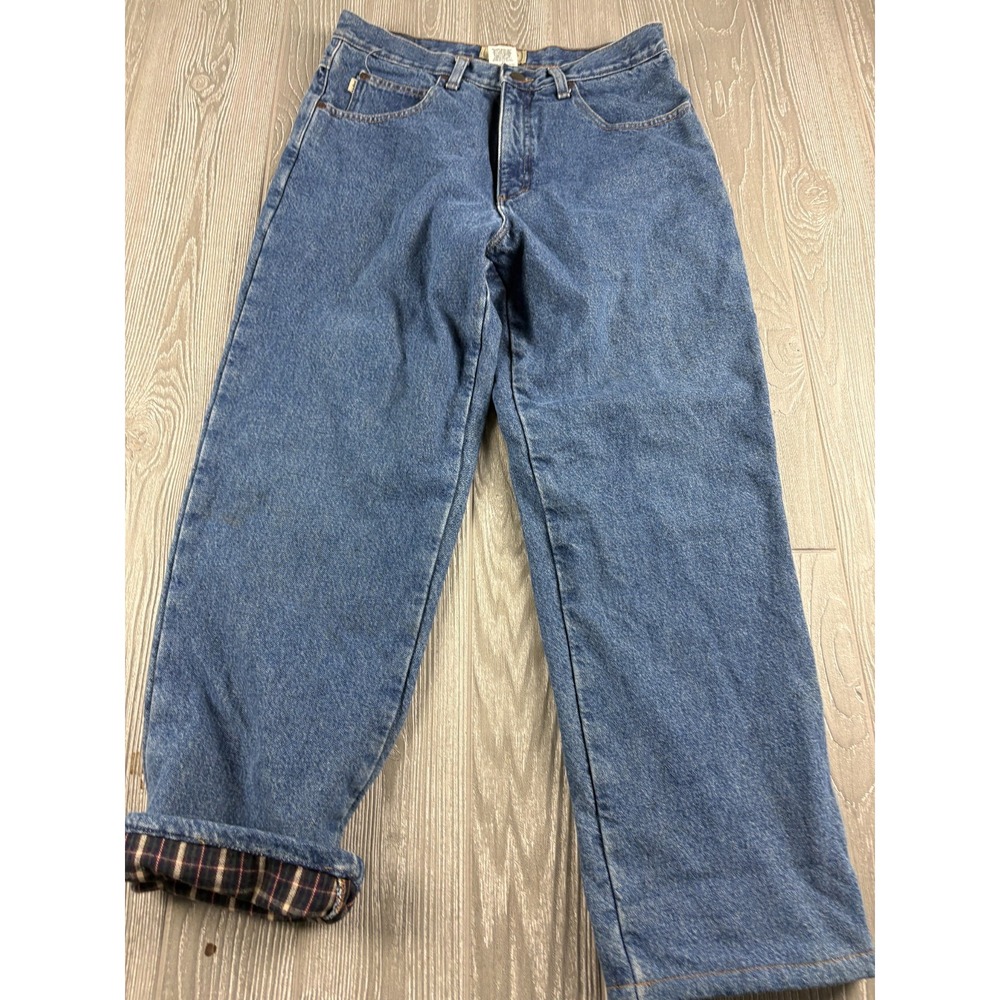 L.L.Bean Men’s Classic Fit Straight Lined Blue Medium Wash Denim Jeans 32x27